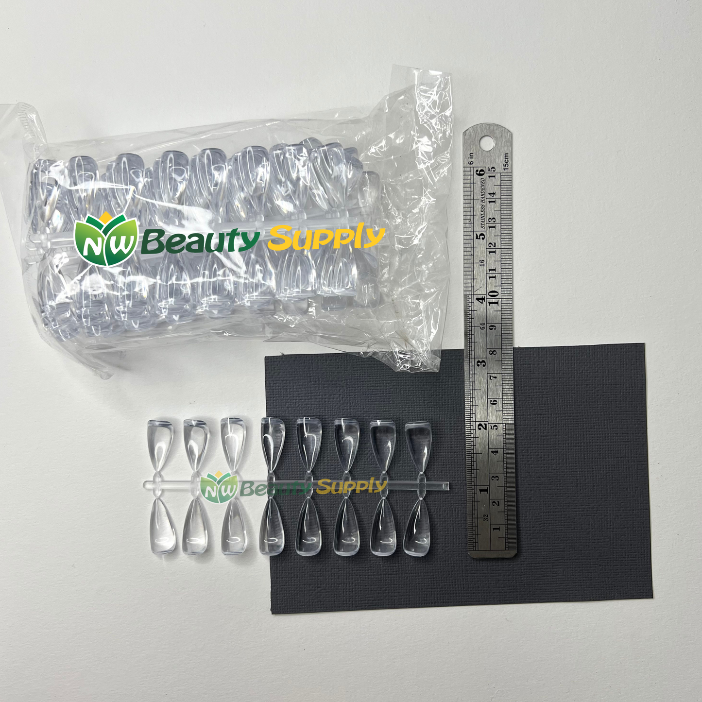 LIA Clear Almond Sample Tips (16 x 10)