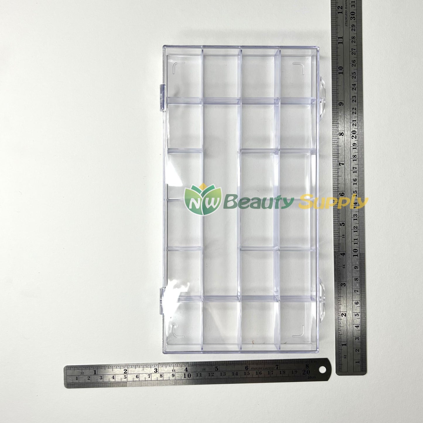 LIA Empty 21 Slot Rectangular Plastic Charm Tray