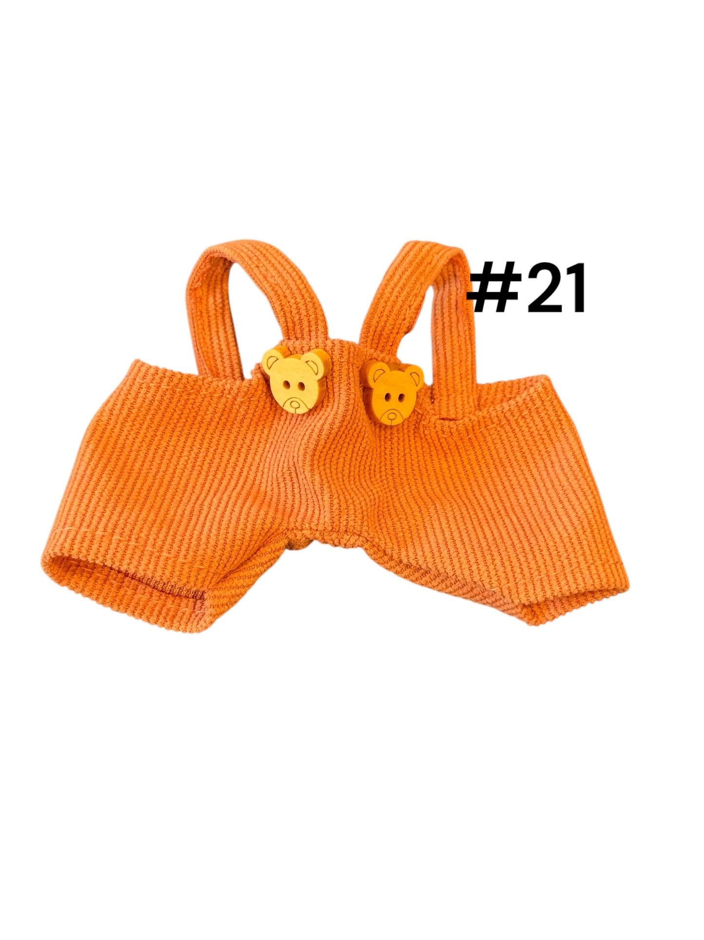 Doll Clothes fits Labu #021 Orange Overall