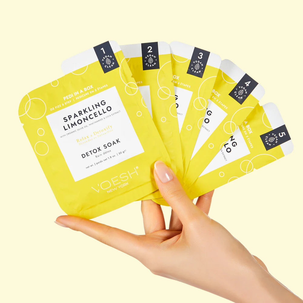 Voesh Pedi in a Box O2 Fizz 5 Step - Sparkling Limoncello 50/case