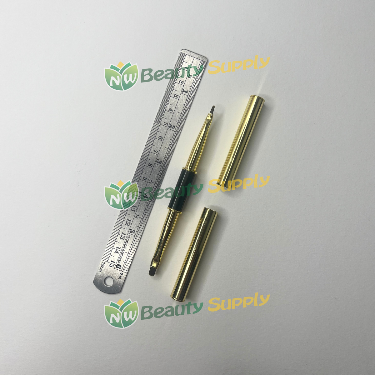 LIA Dual End Gold Handle Petal Art Brush