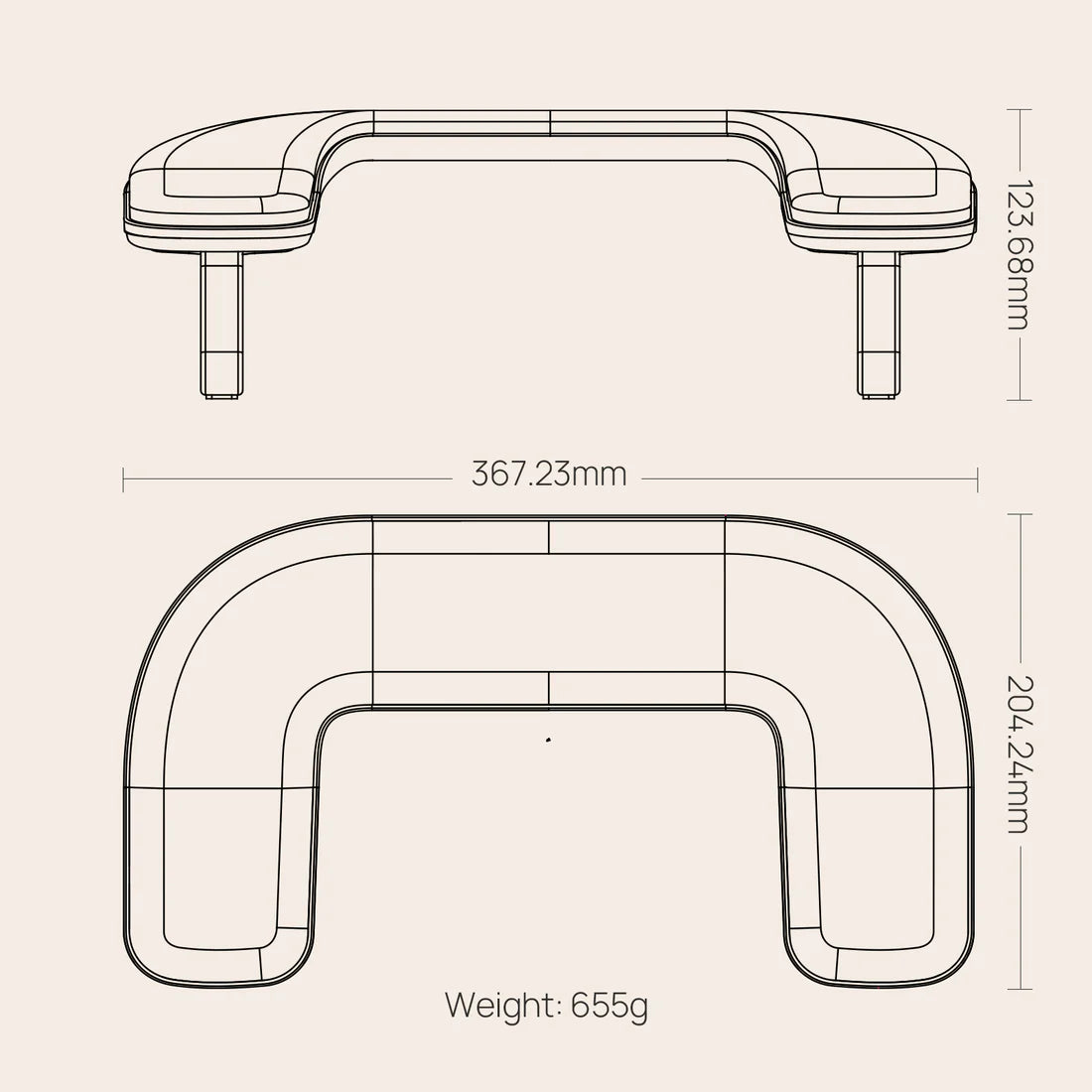ONail Ergonomic Arm Rest 1 Plus