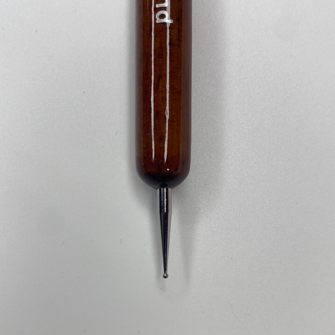 #08 777F Red Wood handle French Brush w Dotting Tool