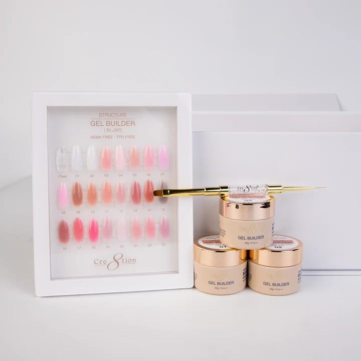 Cre8tion Builder Gel in Jar 24 Colors Kit