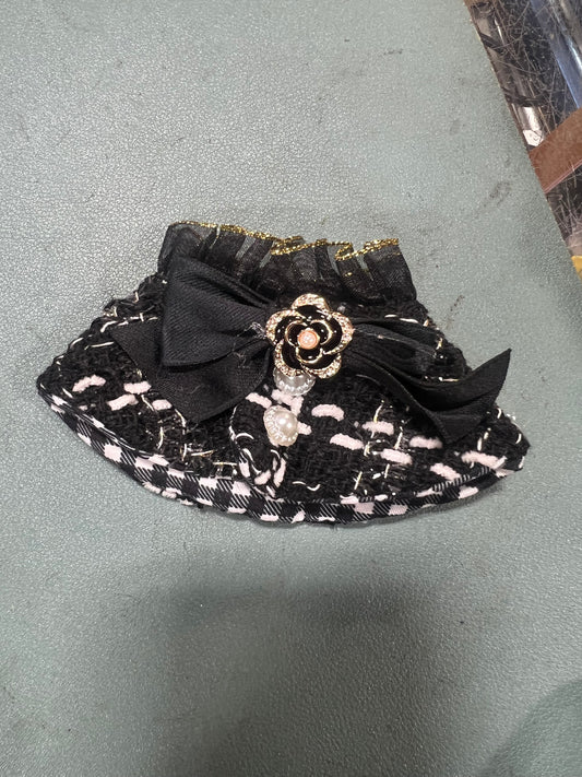 Doll Clothes fits Labu #041 Black and White Tweed Shawl