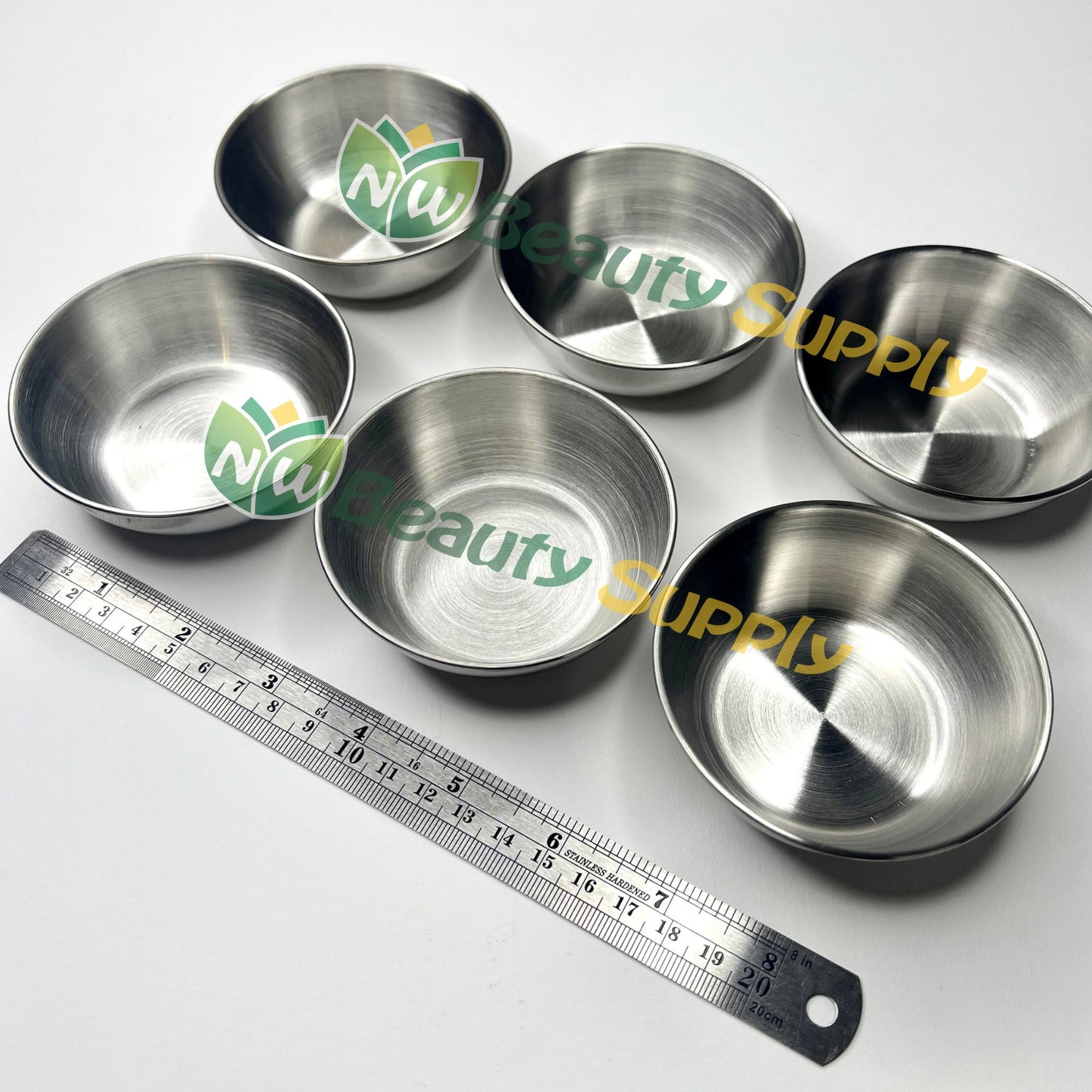 LIA Metal Pedicure Bowl - 6 ct