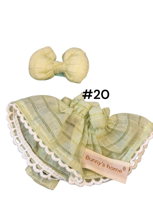 Doll Clothes fits Labu #020 Green Dress