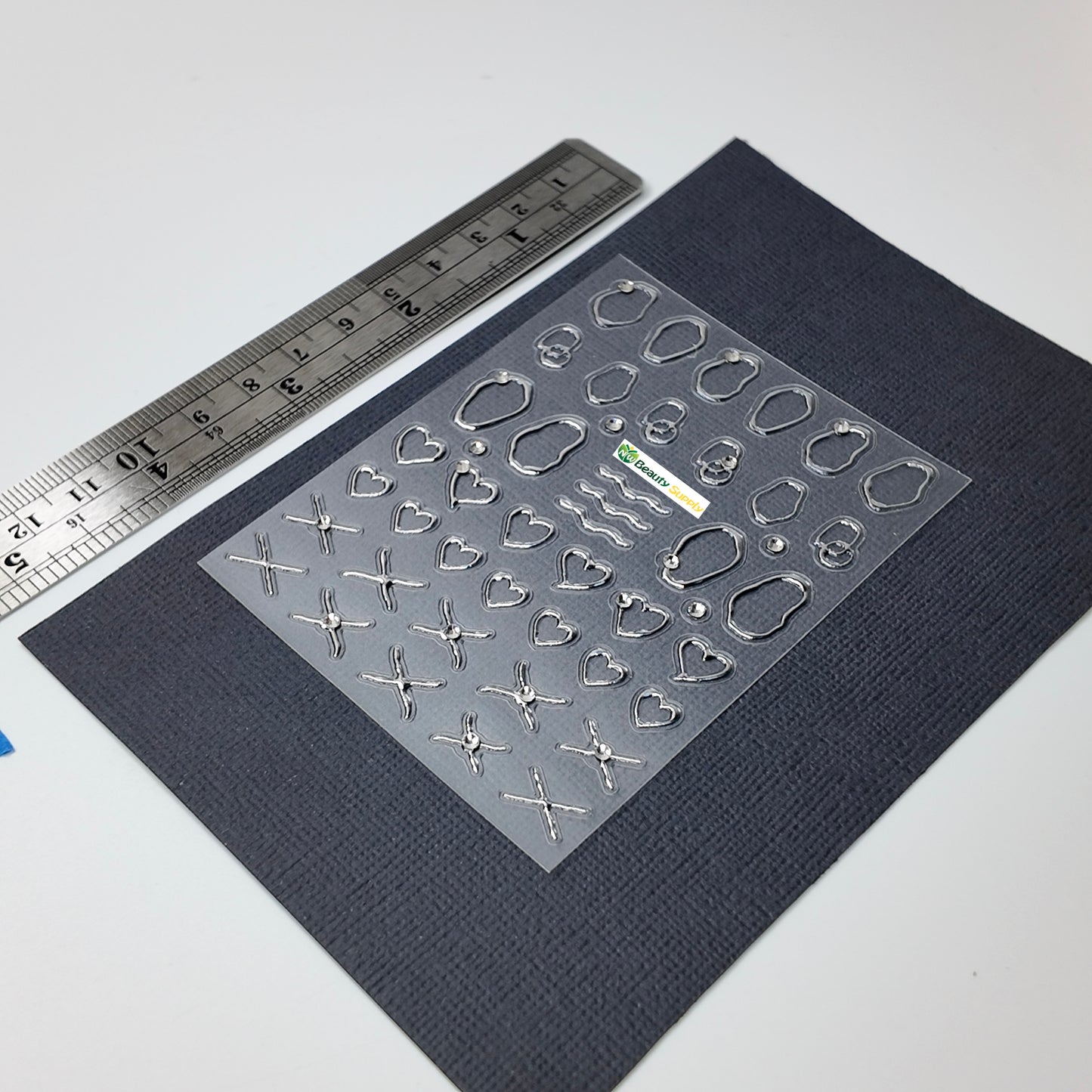 Silver Shape Sticker Decal