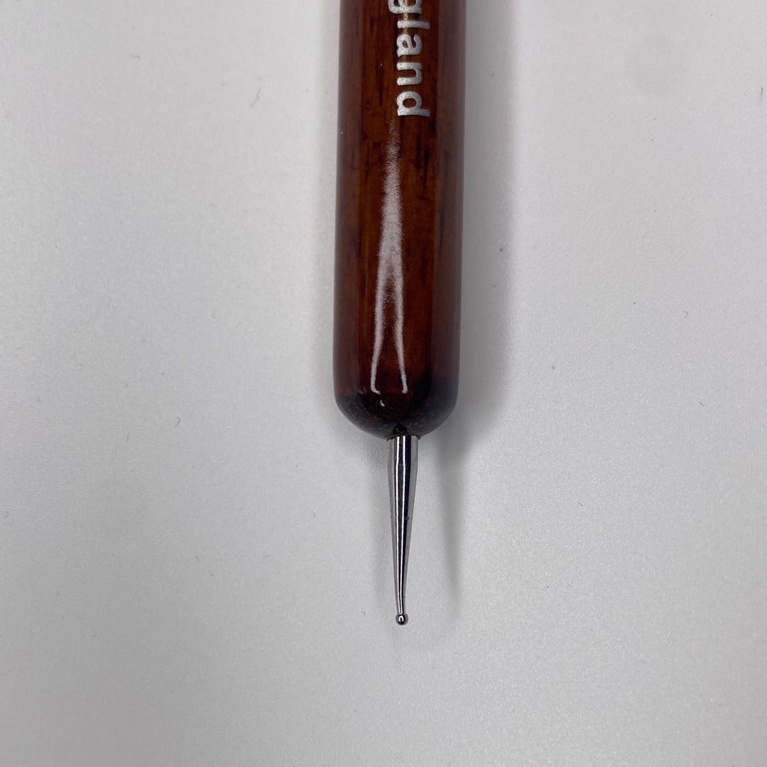 #14 777F Red Wood handle French Brush w Dotting Tool