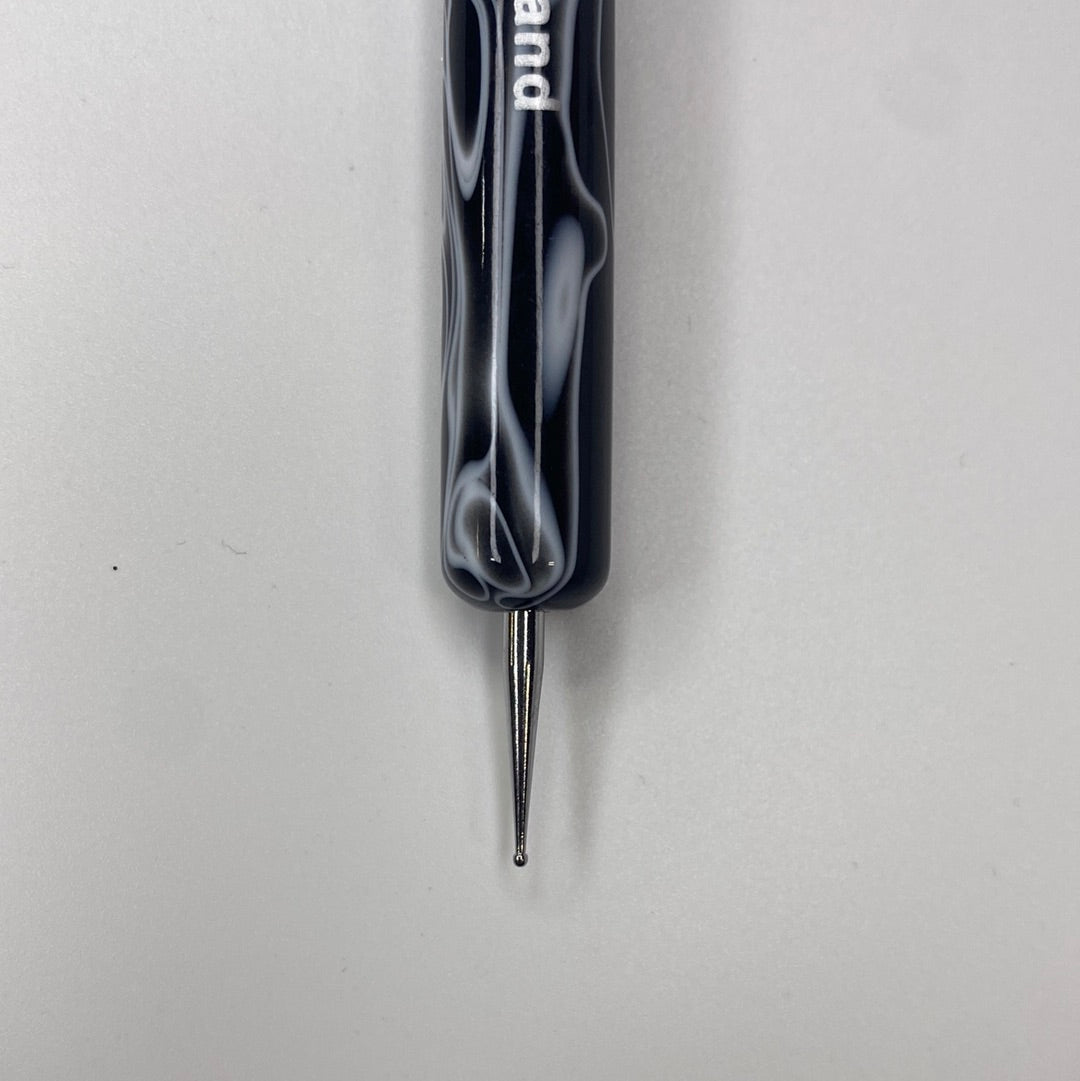 #16 666 Marble Handle French Brush w Dotting Tool