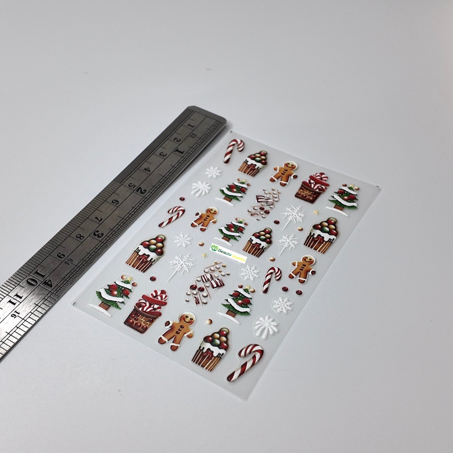 Gingerbread and Holiday Sticker Decal