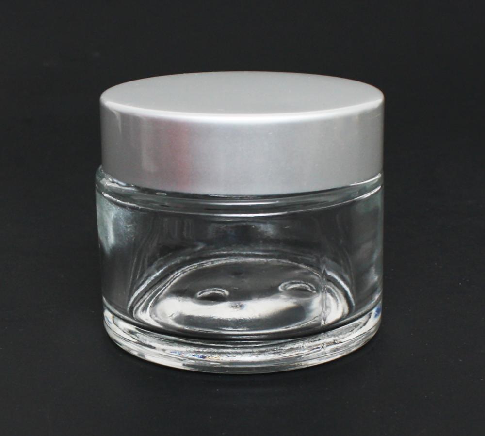 BER Clear Glass Jar with Aluminum Cap