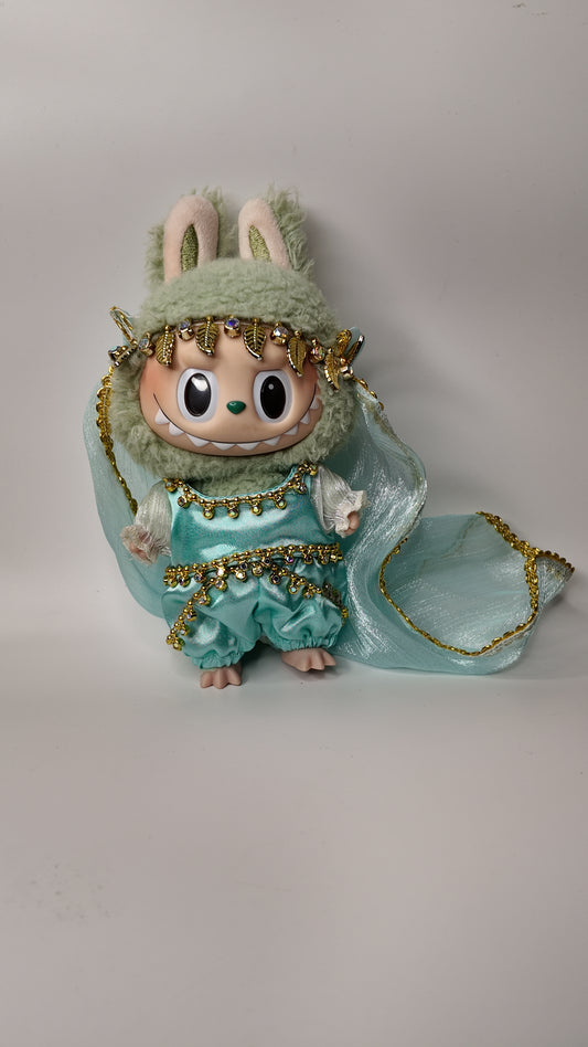 Doll Clothes fits Labu #108 Silky Set with Headpiece (Pink or blue)