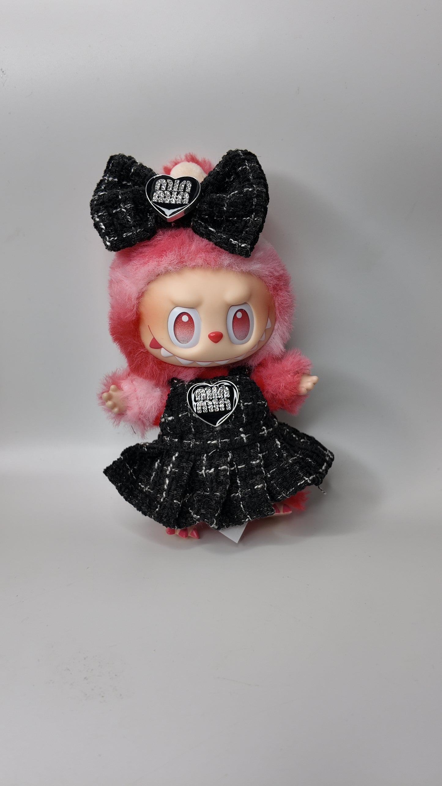 Doll Clothes fits Labu #107 Black Miu Miu Tweed