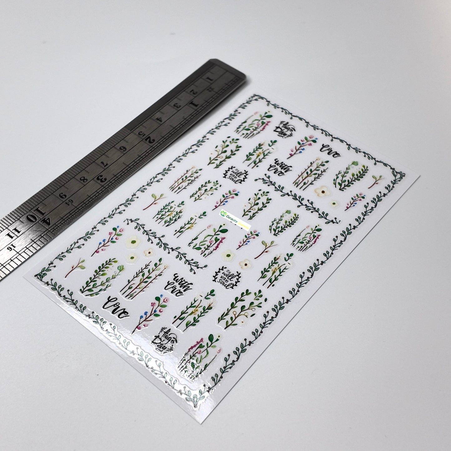 Green Leaf Vines Sticker Decal