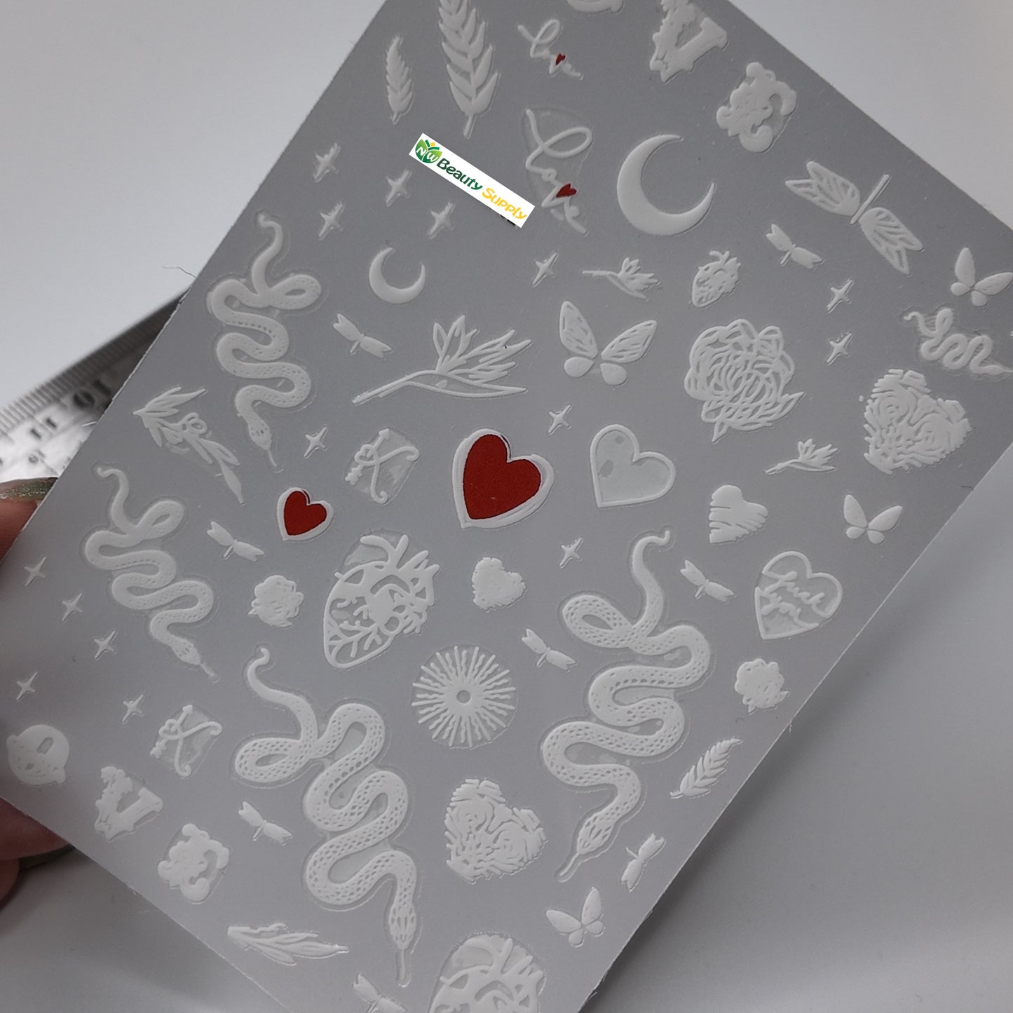 Snakes and Hearts Sticker Decal