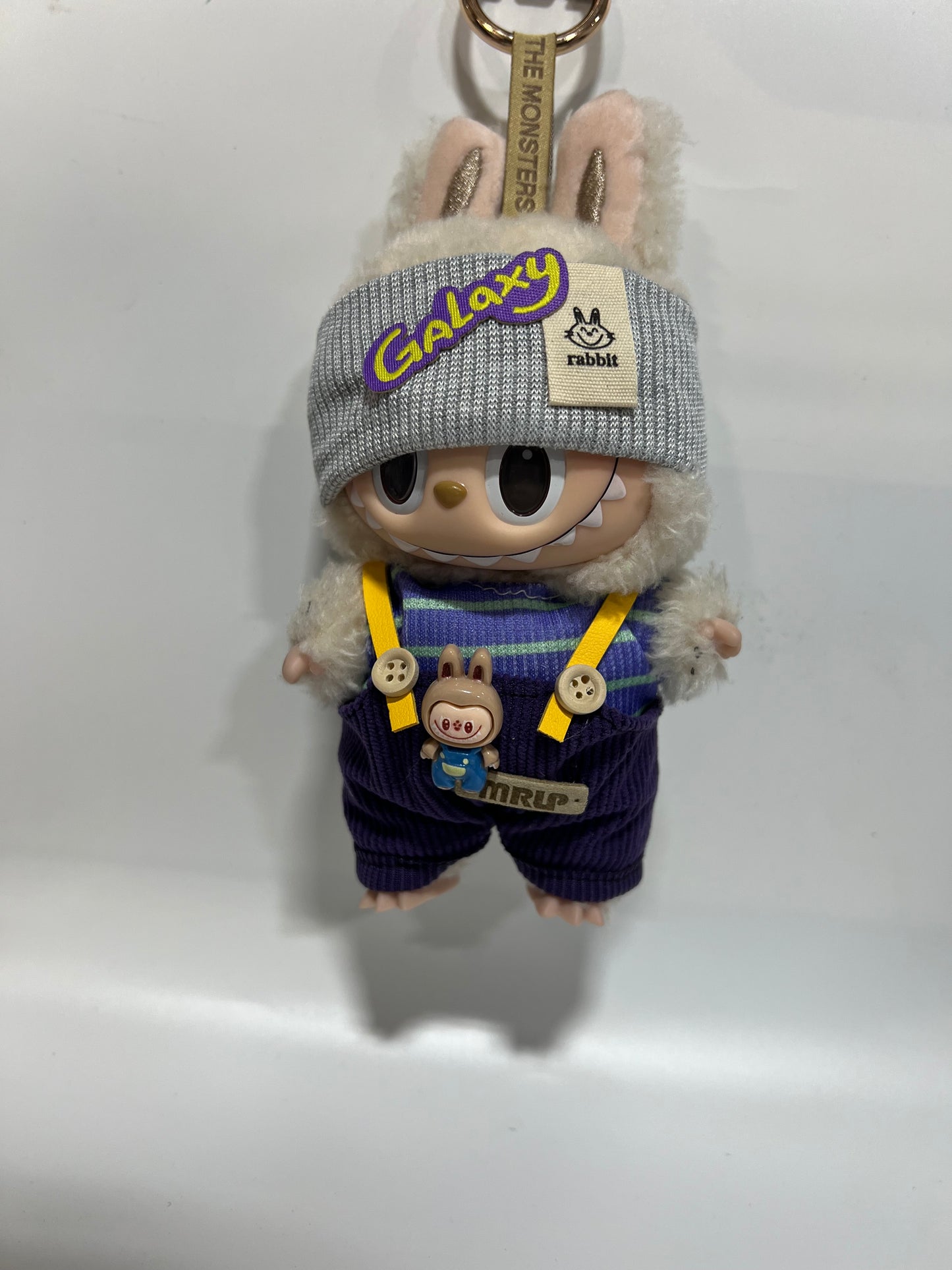 Doll Clothes fits Labu #093 Purple Outfit with Grey Galaxy Headband