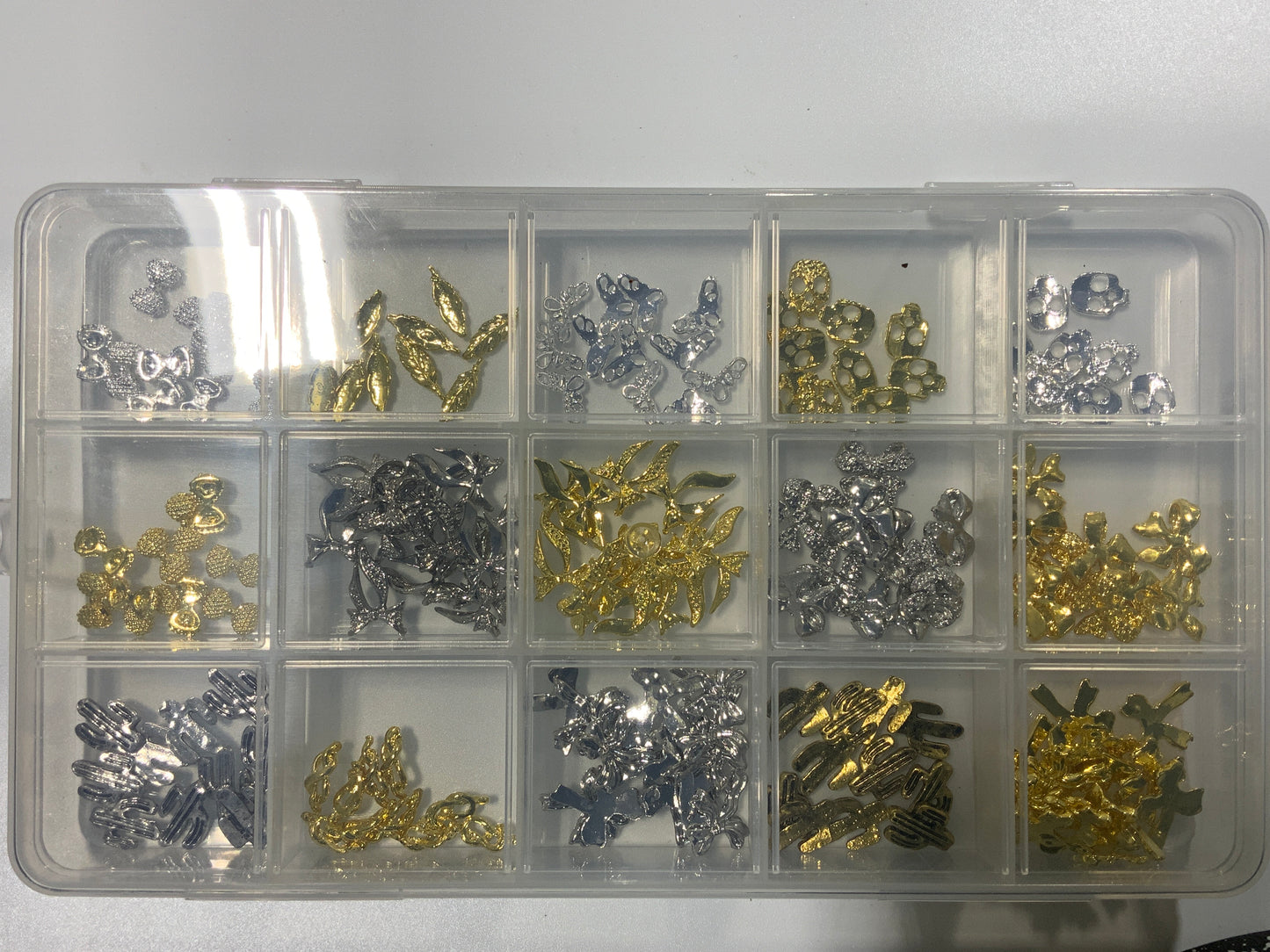 LIA 15 slot Gold/Silver 3D Charms 150pc