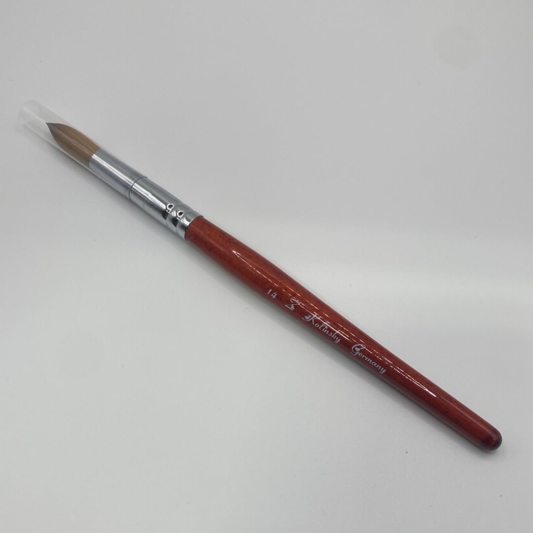Z Wood Handle Kolinsky Brush #14