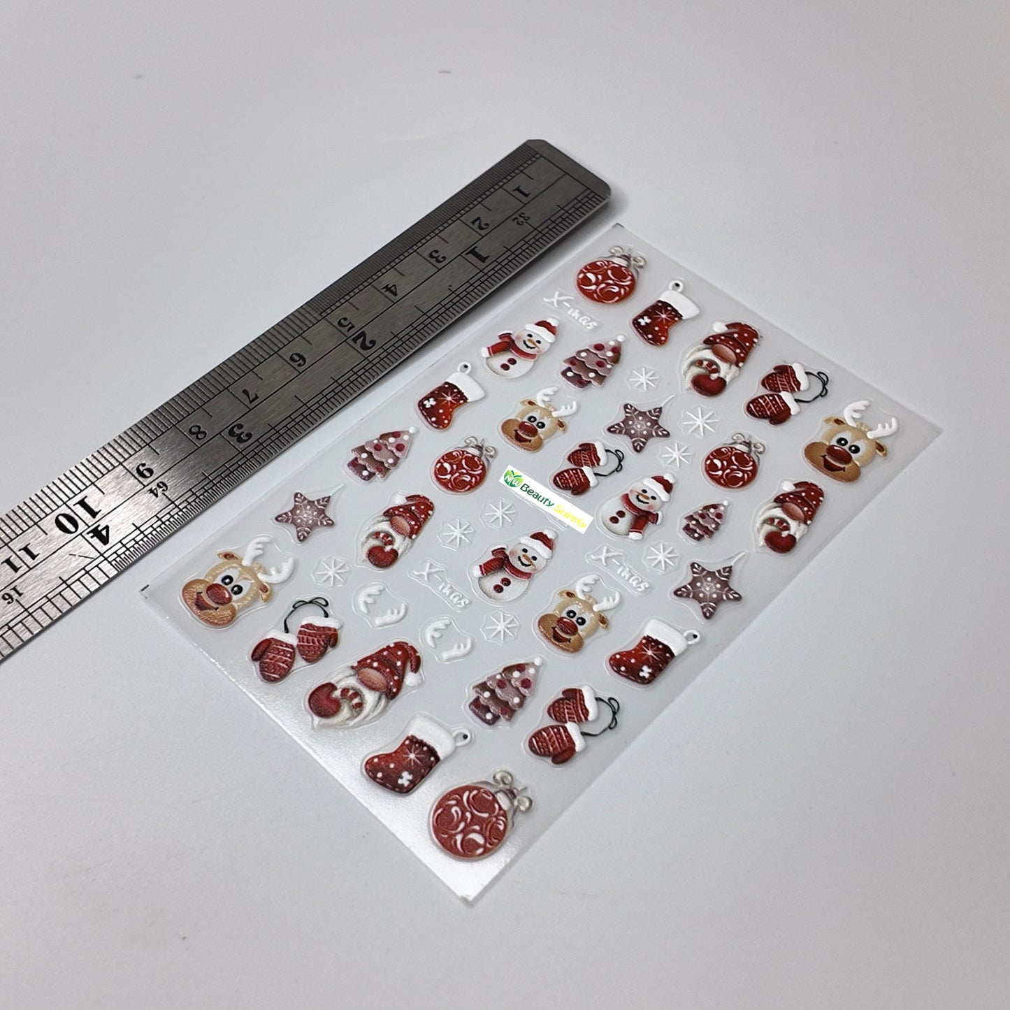 Red Christmas Sticker Decal