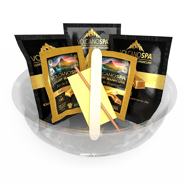 VolcanoSpa Luxury Manicure in a Bowl Gold Single