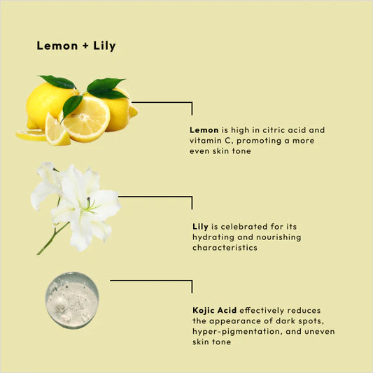 BCL Massage Cream Brightening Lemon + Lily w Kojic (128 oz)