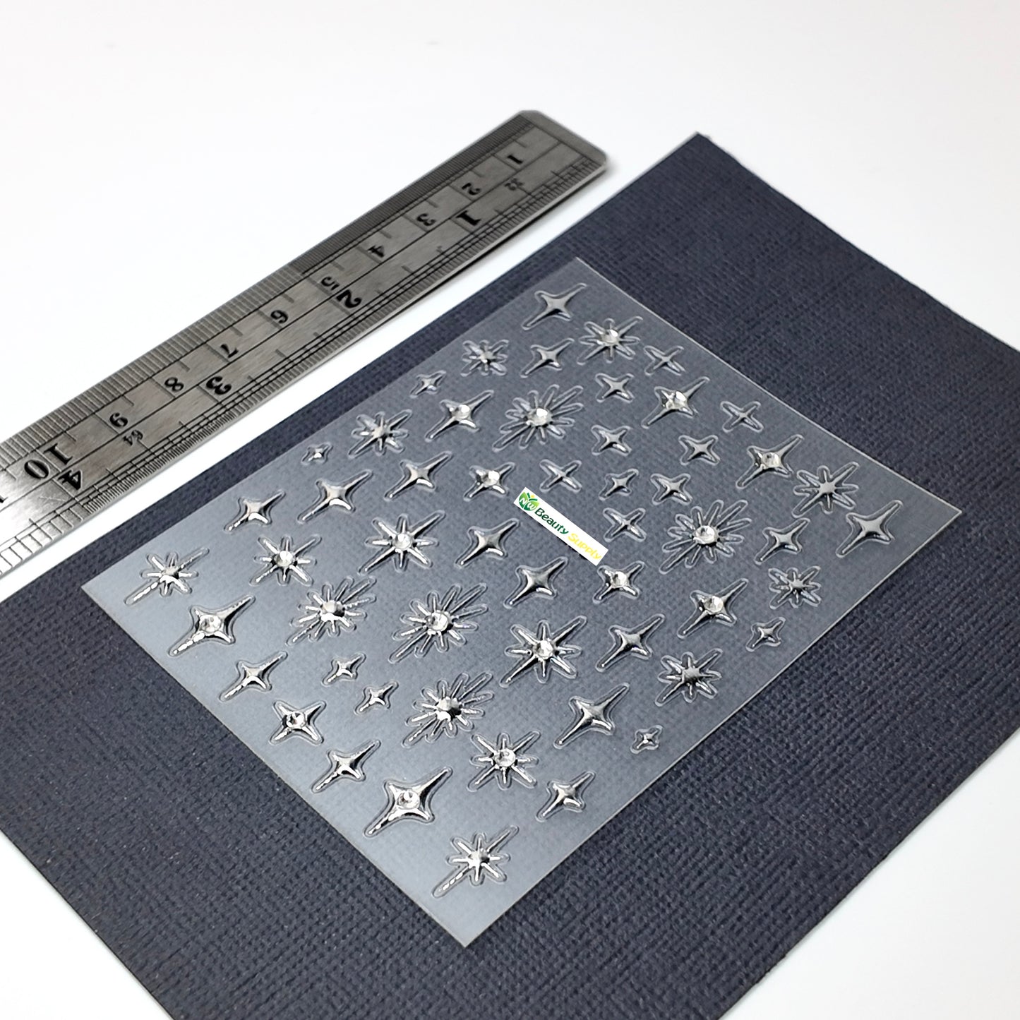 Silver Pointy Star Sticker Decal