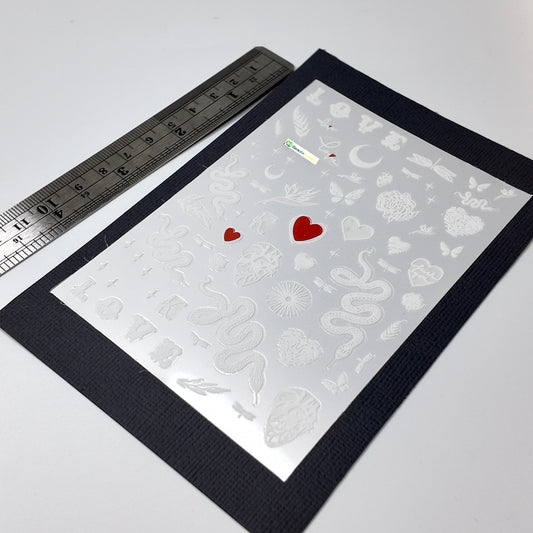 Snakes and Hearts Sticker Decal