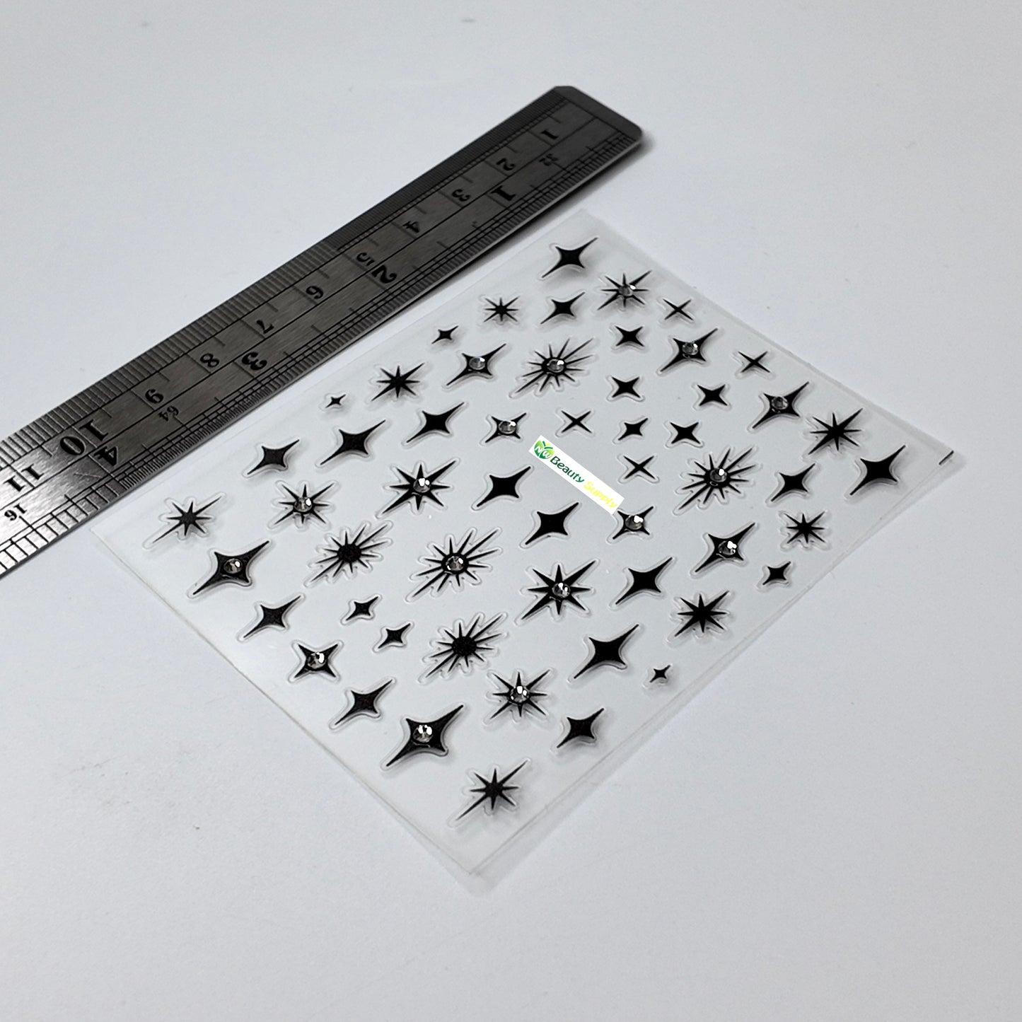 Black Pointy Star Sticker Decal