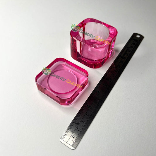 LIA Rounded Edge Square Glass Liquid Jar