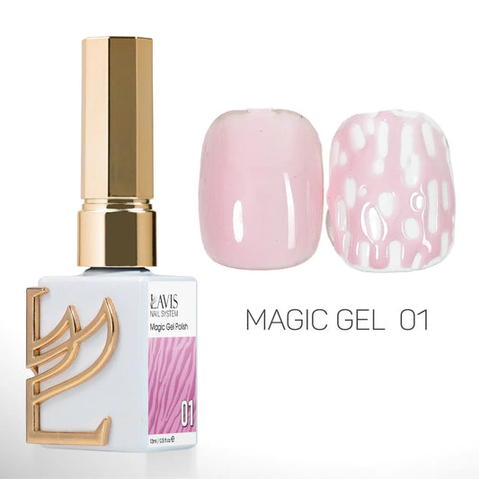 LAVIS Magic Gel 12 Color Set + Free Base Gel