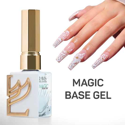 Lavis Magic Gel 12 Color Set + Free Base Gel
