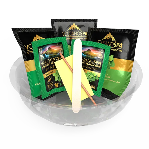 VolcanoSpa Luxury Manicure in a Bowl Spearmint (30/Case)
