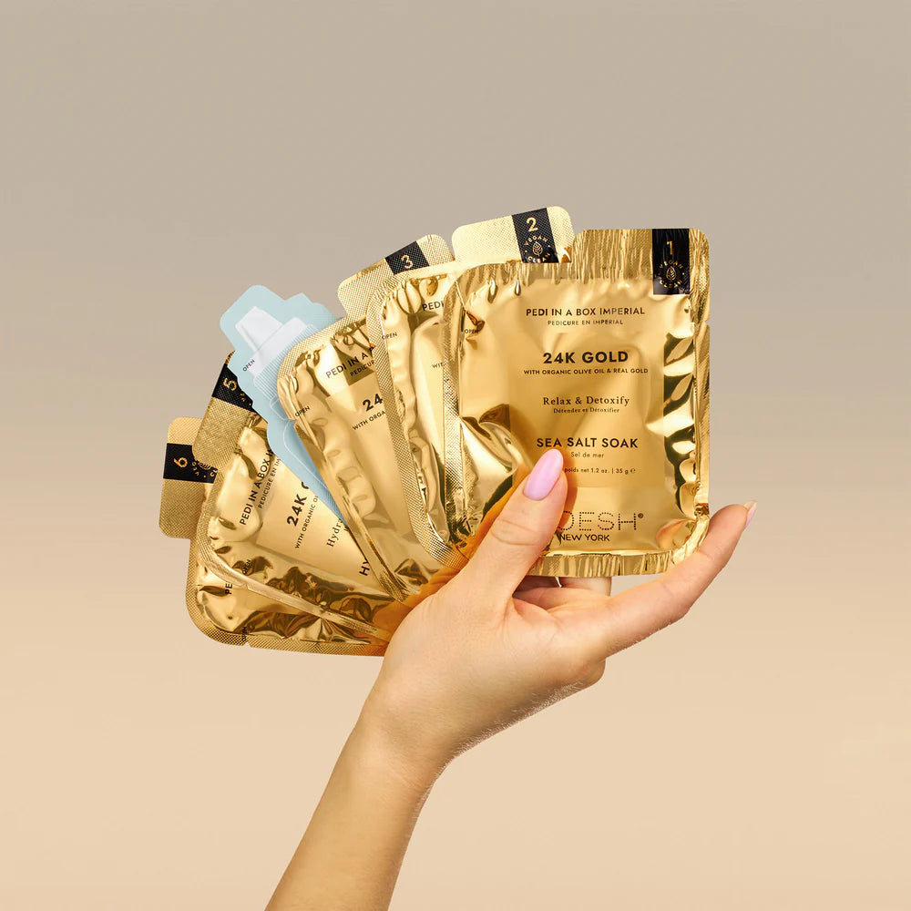 Voesh Pedi in a Box Imperial 24K Gold 6 Step Single