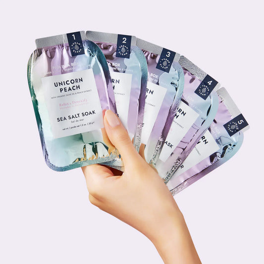 Voesh 5 Step Pedi in a Box Glimmer - Unicorn 50/case