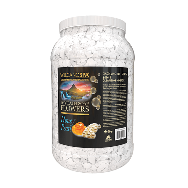 VolcanoSpa Dry Bath Flowers Honey Pearl Gallon