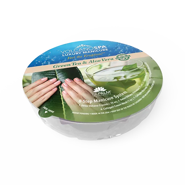 VolcanoSpa Luxury Manicure in a Bowl Green Tea & Aloe Vera (30/Case)