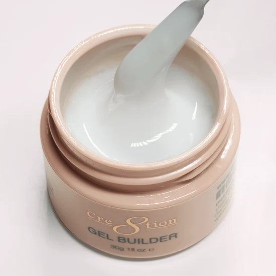 Cre8tion Overlay/Builder Gel in Jar 1oz - #02 Soft White