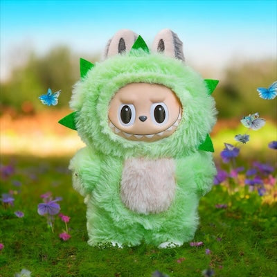 Doll Clothes fits Labu #058 Fluffy Green Monster Costume