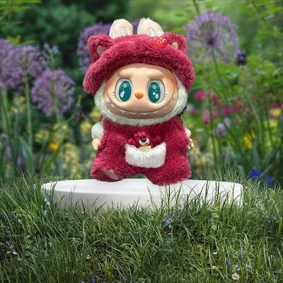 Doll Clothes fits Labu #035 Pink Bear Suit and Hat