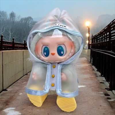 Doll Clothes fits Labu #052 Blue Rain Jacket