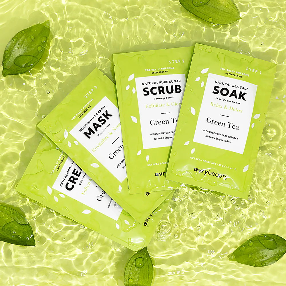 Avry Beauty 4 Step Pedi Kit - Rose Water