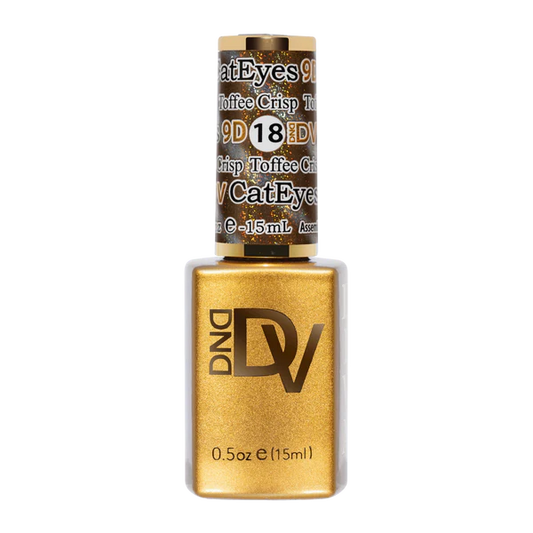 DND Diva 9D Cat Eye #018 Toffee Crisp