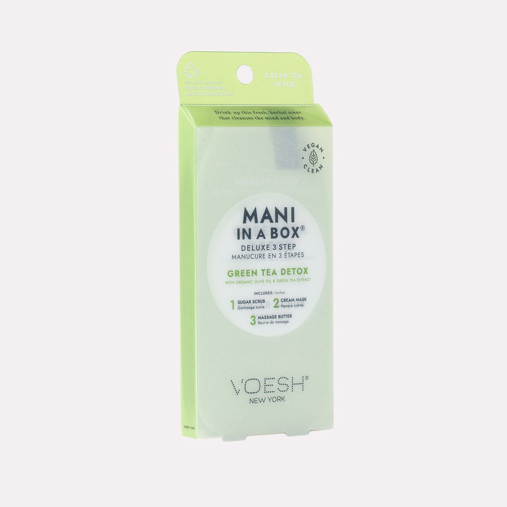 Voesh Mani in a Box Waterless 3 Step - Green tea (50 Kit / Case)
