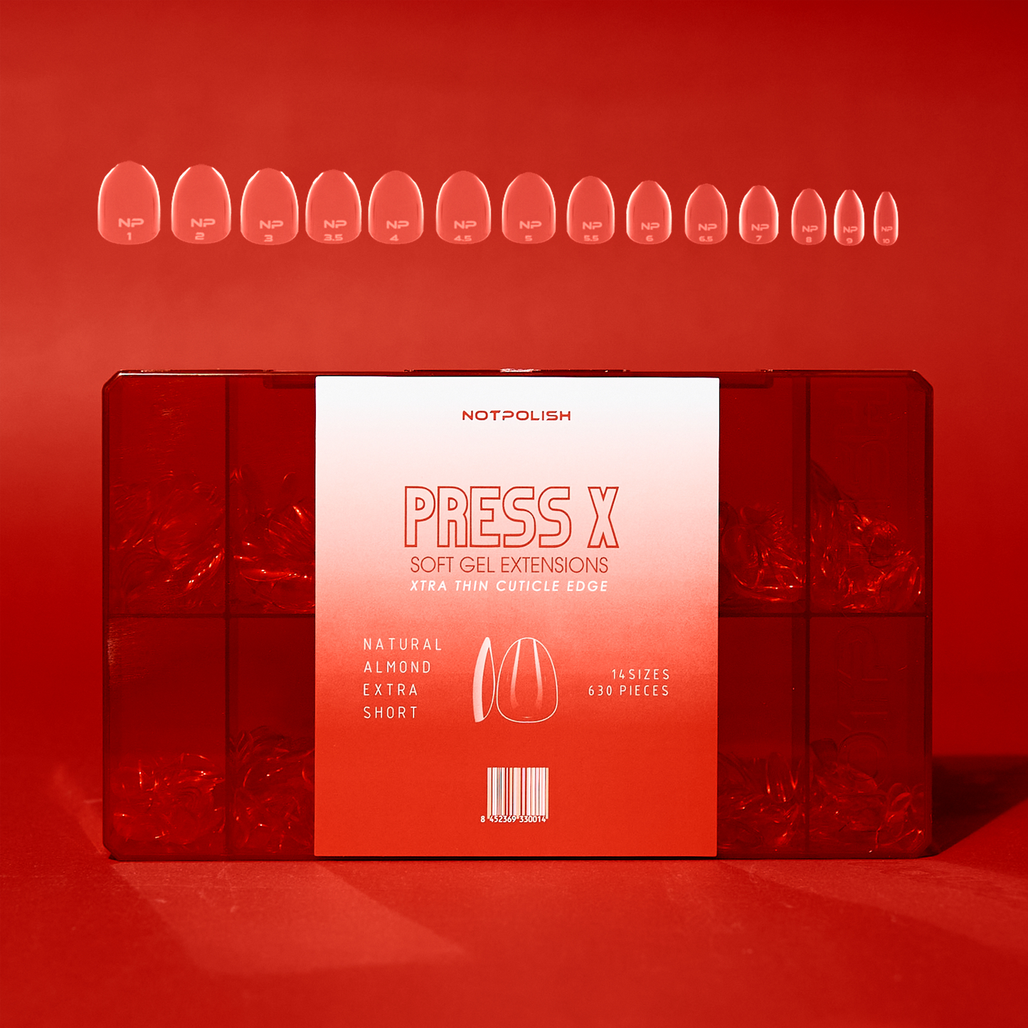 NotPolish Press X Natural Almond XShort Tip Box