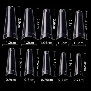CRE Clear Coffin Nail Tips