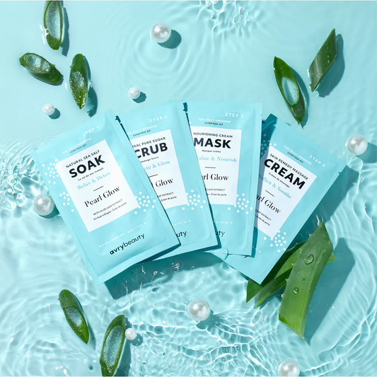 Avry Beauty 4 Step Pedi Kit - Pearl Glow