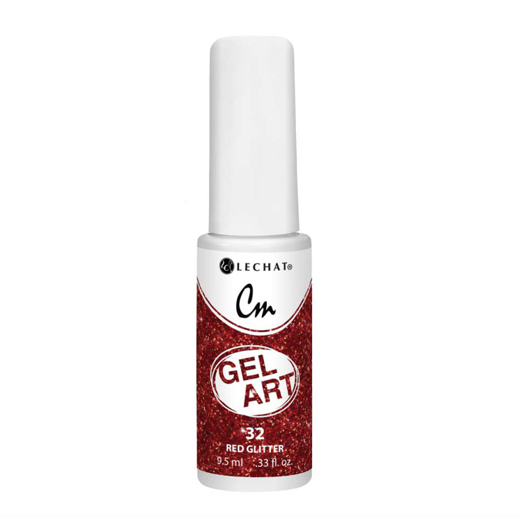 CM Gel Art (0.33oz) - Red Glitter