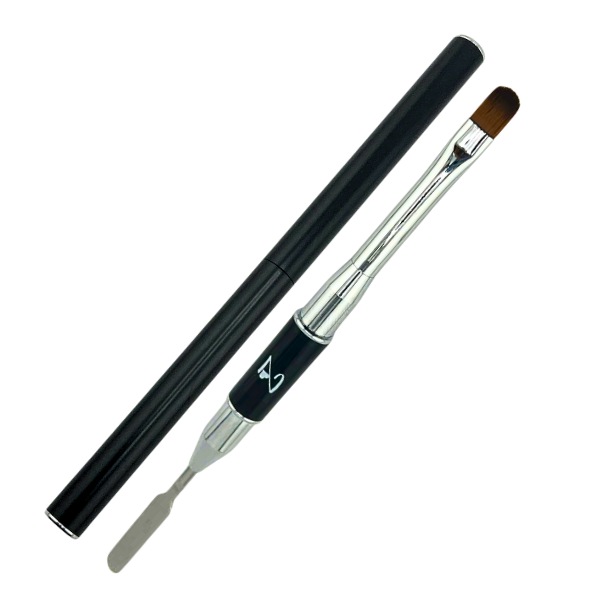 Z Black Handle PolyGel Brush & Spatula Tool