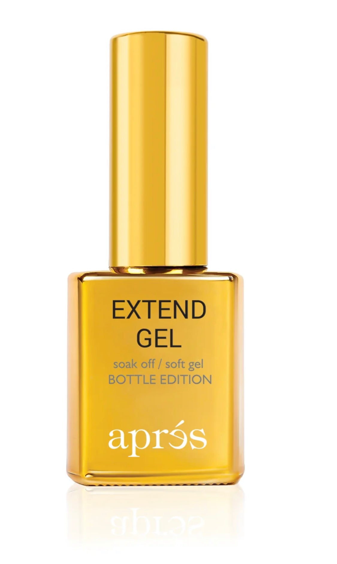 APRES Signature Extend Gel - Shiny Gold Bottle